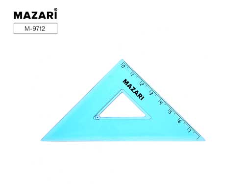 Подробнее о Треугольник пласт. 45°, 8 см, полупрозр.синий