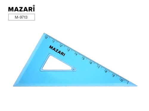 Подробнее о Треугольник пласт. 30°, 11.5 см, полупрозр.синий