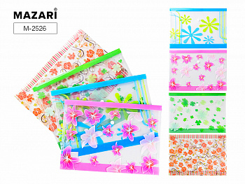Папка канцелярская FLEURS, 33.5 х 23.5 см, пластик