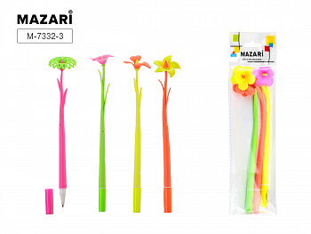 Набор ручек шариковых FIORI, 3шт., СИНИЕ, 0.7мм