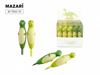 Ручка масл. GREEN DINO,СИНЯЯ, пулев.пиш.узел 0.7мм
