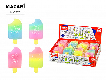Ластик ESKIMO, фигурный, 5.5*3*1.2см, ПВХ