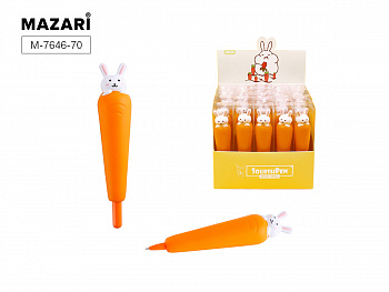 Ручка масл.RABBIT AND CARROT,СИН.,пул.пиш.узел 0.7