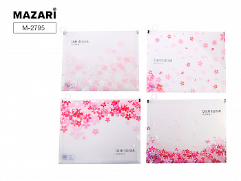 Папка канцелярская FLOWERS, 32х24.5х2.5см, пластик