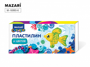 Пластилин классический 6 цв., 120 г