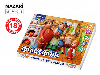 Пластилин классический 18 цв., 360 г