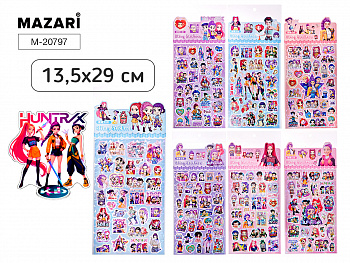 Наклейки декоративные K-POP, 7 дизайнов