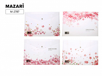 Папка канц. CHERRY BLOSSOM, 21х29,7 см, пластик